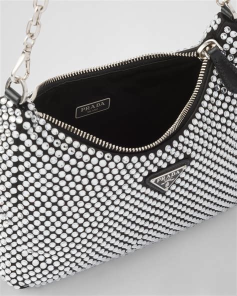 prada bag crystals|prada crystal bucket bag.